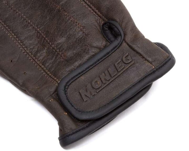 Guante Moto De Piel Cafe Racer Negro Monleg Monleg Botas Industriales